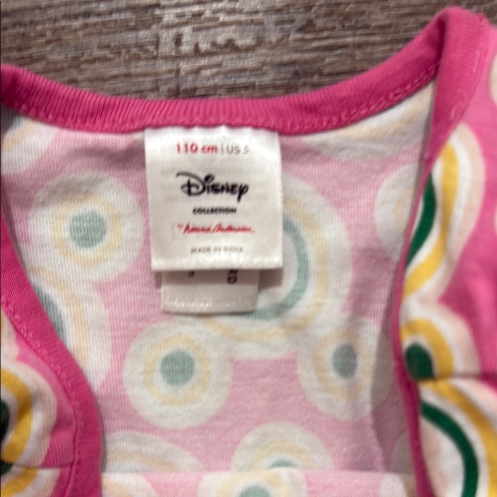 Hanna Andersson 100% Cotton Tank Romper w/ Minnie Mouse Print on Pink - Picture 2 of 12